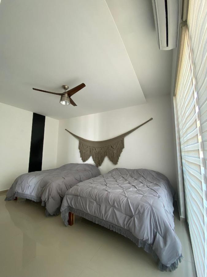 Angelina 28 Beachfront And Family Apartments - Modern And Relaxing Long Stays - 20 Min From Cancun Airport Puerto Morelos Eksteriør bilde