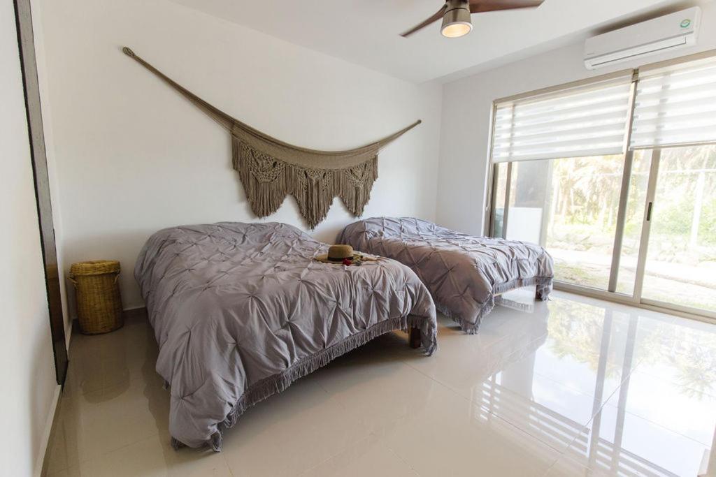 Angelina 28 Beachfront And Family Apartments - Modern And Relaxing Long Stays - 20 Min From Cancun Airport Puerto Morelos Eksteriør bilde